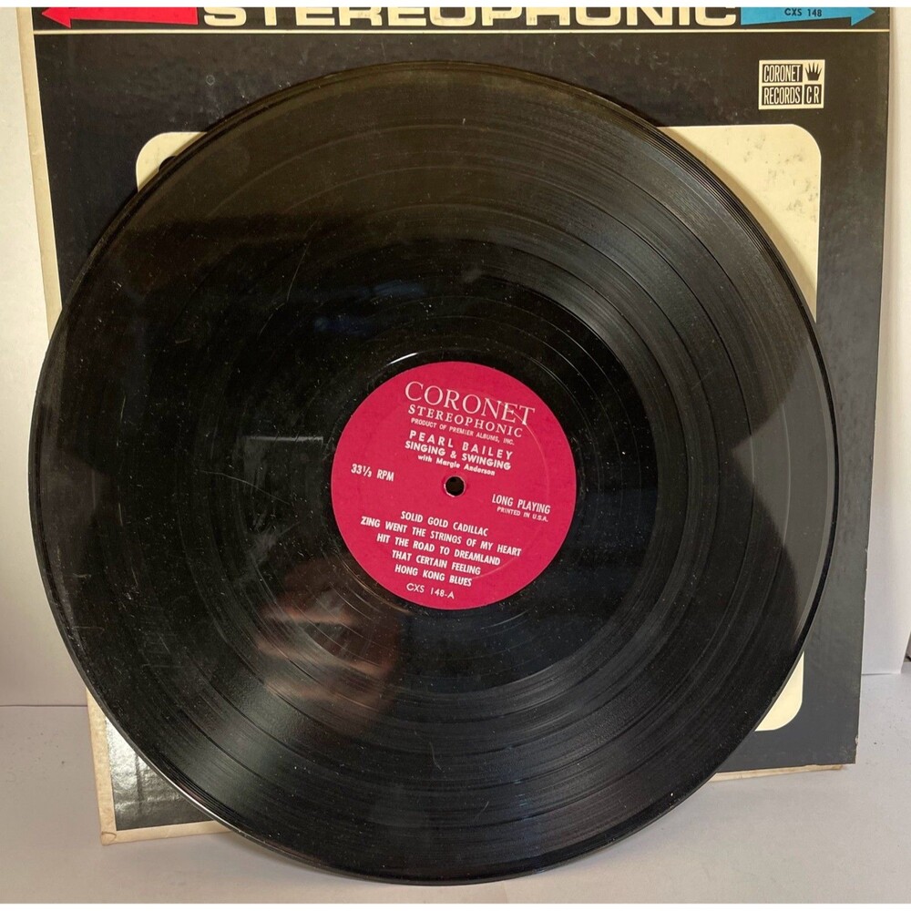 Pearl Bailey Singing & Swinging 33 RPM LP Record Coronet Records 1960 CXS-148 Y - Picture 3 of 3